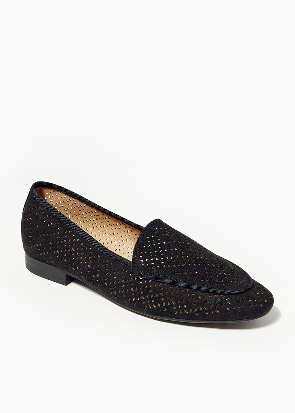 Womens Flats, Laser Cut Loafers