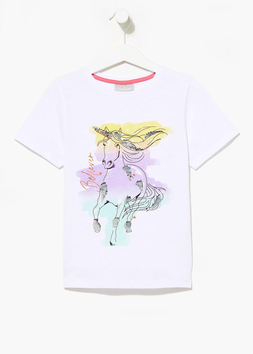 Girls Sequin Unicorn T-Shirt (4-13yrs)