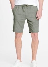 Slim Fit Linen Shorts