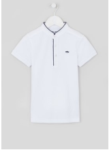 Boys Short Sleeve Grandad Collar Polo Shirt (4-13yrs)