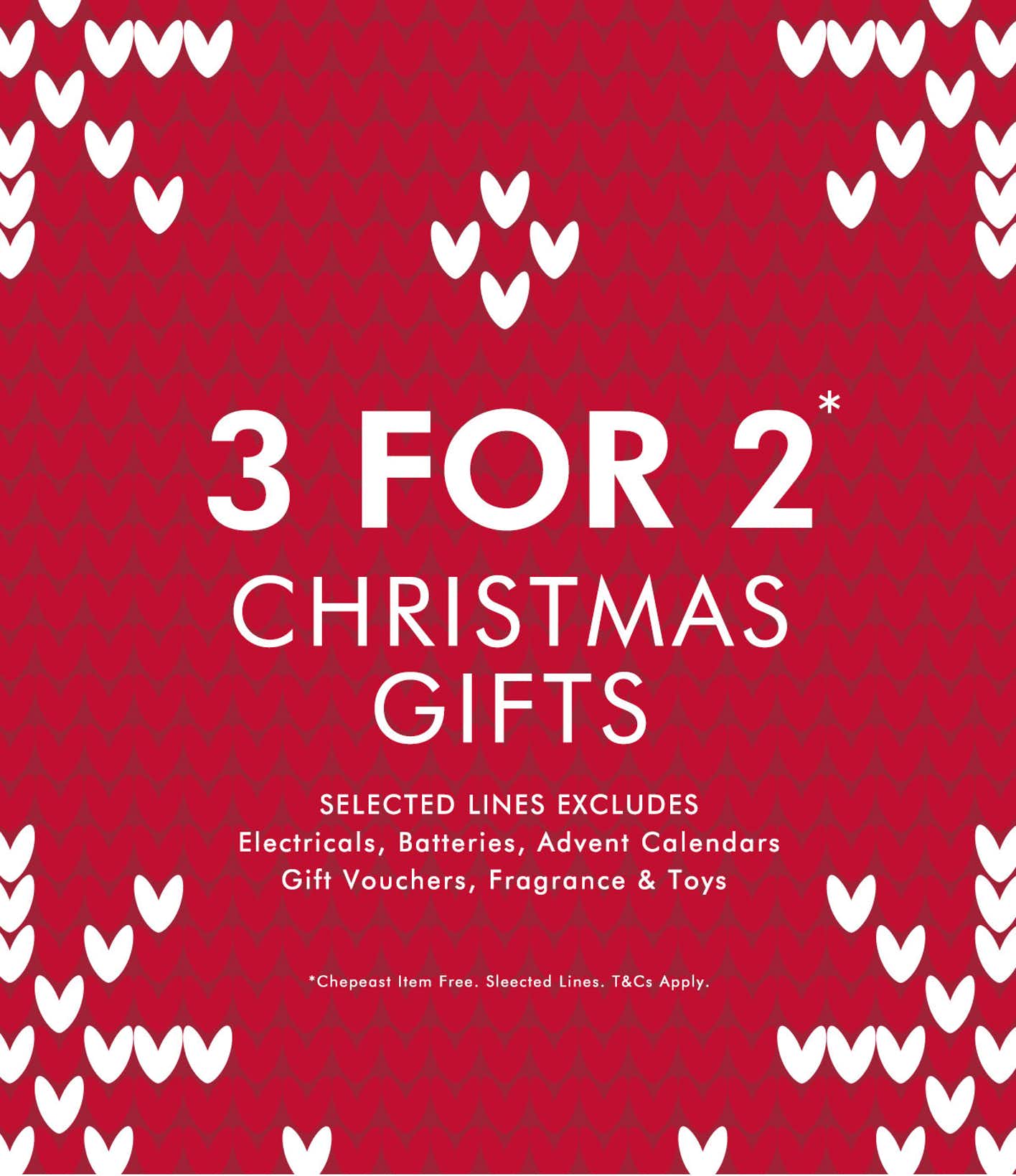 3 for 2 Christmas Gifts