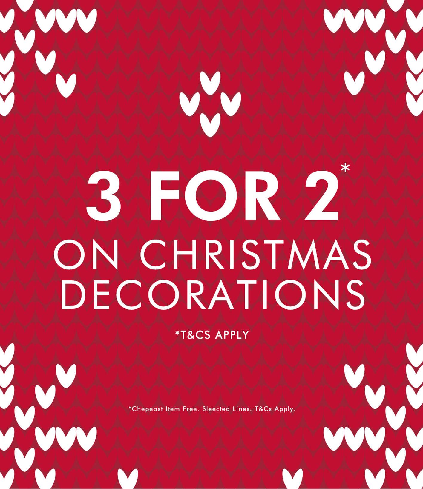 3 for 2 on Christmas Celebrations